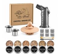 Kit Fumoir Whisky avec Chalumeau Amélioré 6 Pierres Granit Cadeau Homme | Cadeau Homme Anniversaire, Kit Fumage Whisky, Chalumeau Amélioré, 6 Pierres Granit, 6 Copeaux Bois, sans Butane