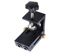 Kit gabarit de poche en alliage d'aluminium, guide de perçage de 9 mm avec réglable pour le travail du bois, l'assemblage d'armoires et les projets de bricolage
