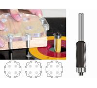 Kit gabarits de fraisage pour rayon extérieur