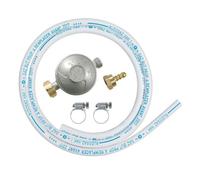 Kit gaz détendeur butane +tuyau 1m50 avec colliers