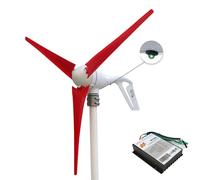 Kit générateur éolien, puissance 400W, régulateur PWM, 24V, 3 lames rouges, 400W