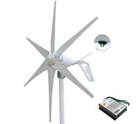 Kit générateur éolien, puissance 400W, régulateur PWM, 24V, 6 lames blanches, 400W