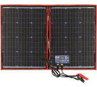 Kit générateur solaire - 100 W - Pliable - Portable - Noir/Rouge