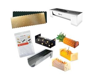 Kit gouttière à bûche démontable avec 4 feuilles de transfert décors et 5 supports