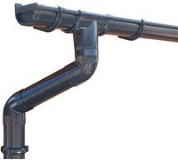 Kit gouttière PVC pour un versant | GD16 | disponible en 4 couleurs | Idéal pour véranda ou chalet de jardin ! (Kit complet jusqu'à 8.75 m, Anthracite)