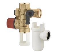 Kit Groupe de sécurité droit norme NF 20x27 (3/4) siège laiton + siphon chauffe eau/cumulus NOYON & THIEBAULT