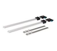 Kit guides parallèles pour rail de guidage Makita 1913K7-3 - Réglable 185-790 mm - Guides intérieurs Argent/gris
