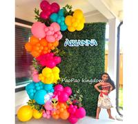 Kit Guirlande Arche de Ballons en Aluminium Moana Aventure Océanique, Ballons en Latex, Ballons Chiffres, Décoration de Fête Anniversaire Baby Shower, Cadeaux Jouets R945-2