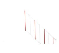 Kit herse 2m pour lisse modele s. et l. ronde ou rectangulaire - FAAC 428441