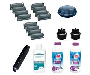 Kit hivernage complet 7-en-1 spécial piscine bois - S - longueur jusqu'à 6m