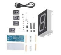 Kit Horloge Numérique LED à Monter Soi-même, Boîtier Plastique Rouge