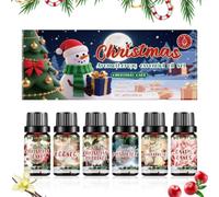 Kit Huiles Pour Diffuseur Désodorisant, Longue Durée | Lot De 6 Huiles Noël Pour Diffuseur Bougies, Savons, Maison, Voiture, Salon, Chambre, Bureau, Bain, , Automne