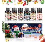 Kit Huiles Pour Diffuseur Désodorisant Purifiant Naturel Longue Durée | Coffret De 6 Senteurs De Noël Pour Aromathérapie Bougies, Savons, Maison, Voiture, Salon, Chambre, Bureau, Bain, , Automn