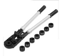 Kit hydraulique pour tangente - Pince à sertir U/V 16-32mm - Pour tuyaux sanitaires et plastiques - Tige de sertissage de 6 tonnes