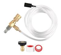Kit injecteur de détergent pour nettoyeur haute pression, raccord rapide 3/8", buse à savon réglable, tuyau de 3 m, accessoire pour lavage puissant, compatible avec divers nettoyeurs haute pression