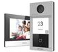 Hikvision DS-KIS604-S(C) système vidéophone 2 MP 7" Noir, Gris, Argent