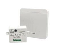 Kit Interrupteur Sans Fil avec Émetteur et Contrôleur Récepteur 10A 220V 433Mhz Télécommandé Portée de 50-200M Interrupteur D'éclairage Sans Fil pour Salon Chambre Cuisine Lampe, Batterie Non Incluse