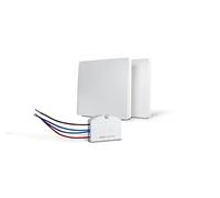 Kit Interrupteur Va-Et-Vient Sans Fil, Sans Pile - Chambre, Escaliers | HCN0070 DuoSwitch sans pile, énergie cinétique 80 m, 25 m intérieur, module récepteur, 10 interrupteurs, rénovation