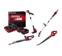 Kit jardin sans fil Einhell - Coupe-bordure - souffleur - taille-haies - ébrancheur + 2 batteries 4.0Ah