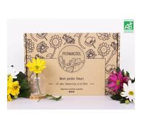Kit jardinage - mon jardin fleuri : souci, bleuet, coquelicot, œillet, tournesol