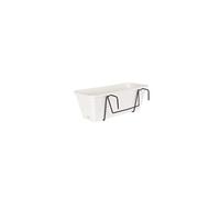 Kit Jardiniere Venezia avec réserve d'eau - 10 L - 49 x 19,5 x 16,6 cm - Blanc