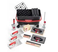 ® Kit Joint Carrelage - 15 Pièces - XL - 24L - Kit d'outils de Pose de Carrelage - Eponge Hydro - Taloche en Caoutchouc - Rouleau
