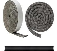 Kit Joint Poêle pour fibre Verre 7/8"x2m Résistant Chaleur Kit | double face intégré, pose pour facile pour colle, vitre de four, pour porte étanche, chaleur extrême