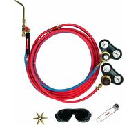 Kit Koro GUILBERT EXPRESS pour poste à souder Oxyacethylene - Tuyau 5 ml + détendeur + lunettes + étoile 6 becs - 2905