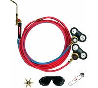 Kit Koro GUILBERT EXPRESS pour poste à souder Oxyacethylene - Tuyau 5 ml + détendeur + lunettes + étoile 6 becs - 2905