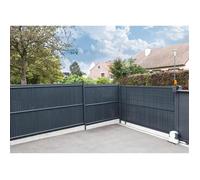 Kit lamelles brise-vue - NATURE - Pour panneau de clôture rigide - Occultant 4/5 - 1,025 x 2,50 m - Anthracite