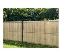 Kit lamelles occultantes PVC 2m CINTO H.150cm Beige - avec clips et profil de finition