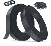 Kit Lamelles Occultantes PVC 4,7cmx150m Bande Brise Vue Jardin Souple et Résistante avec 300 Clips Installation Horizontale ou Verticale pour Panneau Grillagé et Clôture Rigide (Anthracite - RAL7016)