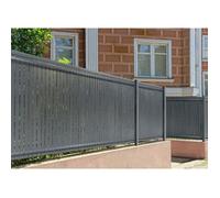 Kit lamelles occultantes PVC 4m CINTO H.100cm Gris