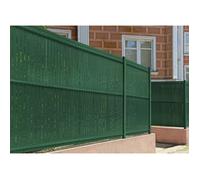 Kit lamelles occultantes PVC 8m CINTO H.150cm Vert - avec clips et profil de finition
