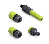 Kit Lance et raccords d'arrosage 4 raccords 1/2"" réglables pour tuyau d'arrosage Jardin irrigation KINZO