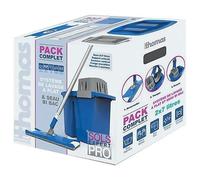 Kit lave sol balai plat avec seau double bac