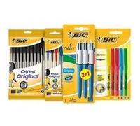 Kit Les Essentiels - 3 Stylos 4 Couleurs - 5 Highlighter Surligneurs -14 Cristal Original Stylos-Bille - BIC G
