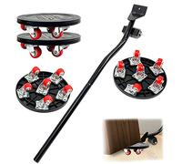 Kit Leve Meuble Lourd, Deplace Meuble avec 6 roulettes, Deplace Meuble avec Roue Rotative à 360 Degrés et Leve Meuble, Capacité de Charge 400 Kg, pour DéPlacer des Meubles, RéFrigéRateur, Canapé