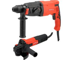Kit marteau perforateur SDS+ 3,2 J et meuleuse d'angle 750 W
