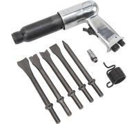 Kit marteau pneumatique, burineur pneumatique robuste, performance pour la réparation automobile, l'enlèvement de la rouille des plaquettes de frein, canon long de 250 mm
