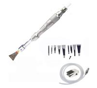 Kit marteau pneumatique, Ciseau à bois pneumatique Sculpture sur bois Pelle à air Ciseau plat Pelle à découper Pelle pneumatique Ciseau à air Commutateur pied Outils pneumatiques(WL-1529K10 SET)