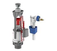 Kit mécanisme WC à alimentation latérale - ROUSSEAU - Certifié NF - Silencieux - Hauteur réglable de 320 à 410 mm