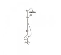 Kit mélangeur bain-douche Acier avec Douche fixe diam. 31cm TRES-CLASIC COLOR - TRES 24217602AC