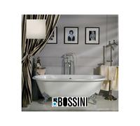 Kit mélangeur mural bain/douche à colonnettes à alimentation par le sol, douchette et flexible LIBERTY LINE - BOSSINI L00130094