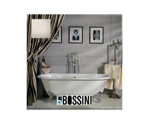 Kit mélangeur mural bain/douche à colonnettes à alimentation par le sol, douchette et flexible LIBERTY LINE - BOSSINI L00130094