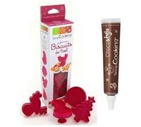 Kit mes Biscuits de Noël + 1 Stylo chocolat - ScrapCooking Multicolore G