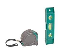 Kit Mètre Ruban & Niveau à Bulle Essentiels 3m Vert