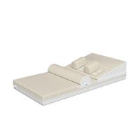 MINEA - Kit complet MINEA Bébé 60x120 cm - Matelas Mousse HD + Accessoires Blanc G