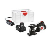Kit mini ponceuse plateau rectangulaire avec 2 batteries + Chargeur + Bloc d'alim rechargeable + Filtre green tech + Systainer - RUPES - HSE73/BLX