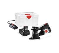 Kit mini ponceuse plateau triangulaire avec 2 batteries + Chargeur + Bloc d'alim rechargeable + Filtre green tech + Systainer - - HSS73/BLX